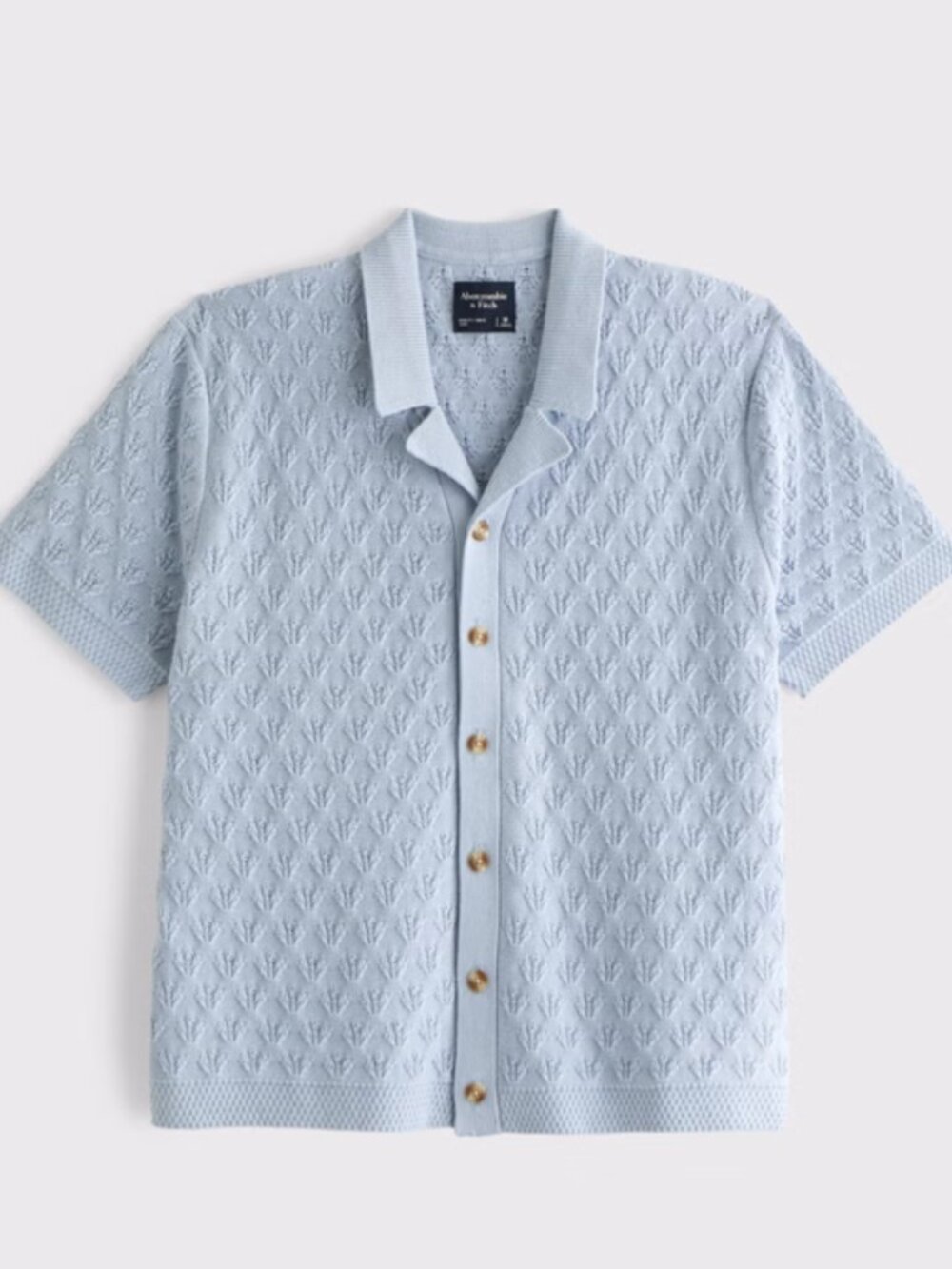 Men's 100% Cotton Button-Through Sweater Polo